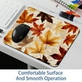 thumbnail image 6 of Leaves Printed Square Gaming Mouse Pad, 8.3x9.8 Inch Non-Slip Rubber Bottom Mousepad for Office and Gaming, 6 of 6