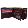 thumbnail image 3 of Real Cowhide Leather Mens Wallet RFID Blocking Multi Card Holder Wallets for Men Bifold Wallet, 3 of 9