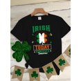 thumbnail image 2 of Women'S Irish Today Italian Tomorrow St. Patrick'S Day T-Shirt, Casual Crew Neck Short Sleeve Top, GCamisetas de verano para mujer, manga corta, cuello redondo, casual, lindo, con gráficos, camisetas, 2 of 6