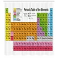 thumbnail image 3 of Ambesonne Periodic Table Shower Curtain, Chemistry Lovers, 69"Wx84"L, Multicolor, 3 of 3