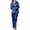 Blue, variant on Satin Silk Pajamas for Women Set Long Sleeve Collared Button Down Shirt & Long Pants Silky Glossy Women Pajama Sets Soft Smooth Sleepwear Ladies Elegant Nightwear XL Red