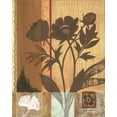 thumbnail image 2 of Russell, Wendy 12x14 Gold Ornate Wood Framed with Double Matting Museum Art Print Titled - Asian Peonies, 2 of 4