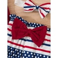thumbnail image 7 of TAIAOJING Toddler Boys Girls Independence Day Letter Printing Romper Bodysuit Shorts Headbands Outfits, 12-18 Months, 7 of 7