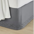 thumbnail image 4 of Better Homes & Gardens Embroidered Bed Skirt, Grey, King, 4 of 4