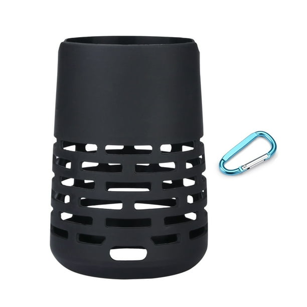 Funda Protectora para Altavoz Compatible Con Dientes Inalámbricos Silicona Suave A Prueba Golpes Portátil Mosquetón Protector Accesorios SoundLink Revolve/Revolve+ I II Azul