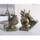 thumbnail image 3 of Bonita compra Mano Dedo Gesto Escritorio Estatuas Dedos Escultura Hogar creativo Sala Gabinete Estante Decoración (pulgares arriba en oro) Feliz Sencillez, 3 of 5