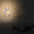 thumbnail image 2 of Yayeee 2-Pack Plug in LED Night Lights with Light Sensors Motion Detectors, Light Blue Lemon, 2 of 7