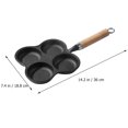 thumbnail image 3 of Sartén para huevos Sartén antiadherente para el hogar Molde para hacer hamburguesas de hierro grueso, 3 of 5