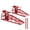 Red + Iron, variant on FENGFAN Hydraulic Auto Car Service Lift Ramps 5 Ton 10000 LBS Foot Pedal Red Steel 2 Pack