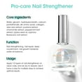 thumbnail image 3 of Gellen 15ml Nail Strengthener, Air Dry Clear Finish Nail Growth Strengthener for Thin Weak and Damaged Nails Repair Solution with Protein Keratin Calcium Nourish Nail Care Treatment, Unscented, 3 of 11