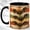 Black, variant on Ornate Bat Coffee Mug, Gothic Halloween Mug, Ceramic 11 oz