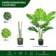 thumbnail image 4 of Palmera Artificial 7 Troncos - Planta Tropical simulada en Maceta con Tiesto Negro - Plantas Decorativas para salón, Oficina, Interior y Exterior, 4 of 4