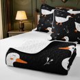 thumbnail image 4 of Manfei Watercolor Mallard Duck Twin Quilt Set,Realistic Waterfowl Twin Coverlet Set,2-Piece,1 Bedspread and 1 Pillowcase, 4 of 7