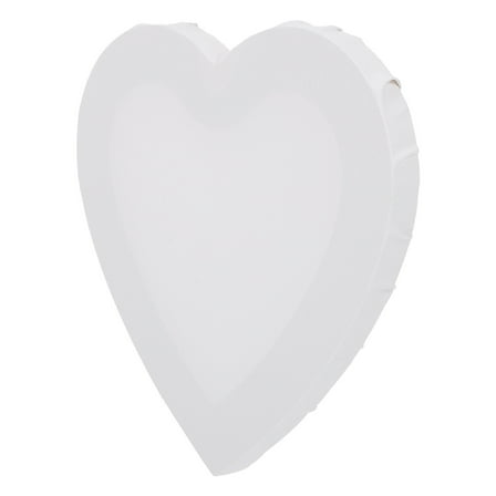 Topbathy Heart Shaped Canvas Frame Set, White Canvas Blank Painting Board for Acrylic and Oil Paints