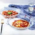 thumbnail image 1 of Assiette Ronde de 10 Pouces en Verre Trempé Résistant à la Chaleur avec Doubles Poignées - Transparente, Durable, Compatible Four/micro-Ondes pour la Cuisson et le Service - Idéale pour les Cadeaux d'Entreprise, les Anniversaires et l'Usage Quotidien (18, 1 of 5