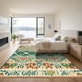 thumbnail image 3 of ODIKA 6'x9' Machine Washable Non-Slip Area Rug, Aztec Teal Green High Traffic Rug, Green, 1047652, 3 of 7