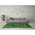 thumbnail image 3 of Ahgly Company Indoor Square Abstract Green Modern Area Rugs, 6' Square, 3 of 4