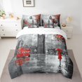 thumbnail image 2 of jejeloiu Oil Painting Artwork 7-Piece Twin Bedding Sets,Western Classic Architecture Bedding Comforter Set For Adult Reversible, 2 of 8