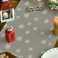 thumbnail image 3 of Pine Tree Snowflake Merry Christmas Table Runner, Seasonal Winter Xmas Holiday Kitchen Dining Table Decoration for Indoor Outdoor Home Party Decor 13 x 48 Inch, 3 of 6