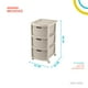 thumbnail image 2 of Torre 3 Niveles Cajonera Multiusos Organizador Plastico beige 6.49 pulg Pido Todo CJN1-3GVT, 2 of 6