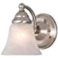 thumbnail image 2 of Vaxcel Stanford Wall Light Brushed Nickel Alabaster Glass Medium Bulb Down Direction, 2 of 2