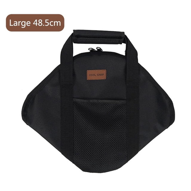 Escalada 600D Oxford Carrier Tote Bag Bolsillo lateral Camping Picnic BBQ Sartén Bolsa