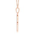 thumbnail image 2 of ANGARA Natural Diamond Hamsa Hand Pendant in 14K Rose Gold for Women (Size-1.5mm | Color-G | Clarity-VS2) | April Birthstone, Birthday, Anniversary, Jewelry Gift for Women | Natural Diamond Necklace, 2 of 7