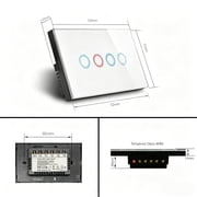 Melery Wifi Smart Life Tuya Light Wall Switch Interruptor Glass Touch Panel Wireless Voice Remote Control By Alexa Google Home