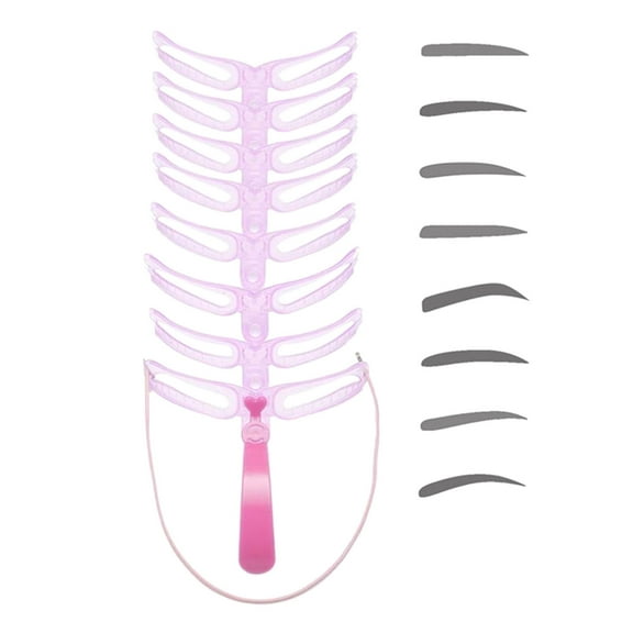 Ashosteey Eyebrow Drawing Thrush Card Eyebrow Shaper Shaping Stencils Grooming Kit Makeup Supply Template Acccessories DIY Beauty Tools, Imitation Eyebrow Eyebrow Transfer Stickers Stickers