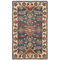SAFAVIEH Antiquity Sydney Traditional Wool Area Rug, Blue/Red, 3' x 5'