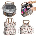 thumbnail image 2 of Cartoon Pug Dog Drawstring Lunch Bag Women - Drawstring Lunch Bag Insulated for Work Office - Stain-Resistant Large Lunchbags for Women with Multi-Pockets, 2 of 6