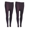 thumbnail image 1 of Lian LifeStyle Ultra Comfy Spandex Leggings for Women L 2 Pair's Teen & Juniors leggings - Active Wear: Workout Tights, Yoga Pants, Running Leggings  Perfect as Daily Basics, Color Purple, 1 of 3