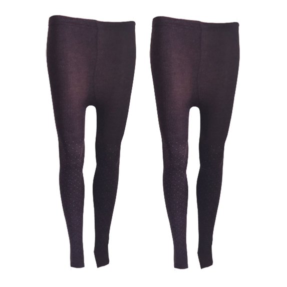 Lian LifeStyle Ultra Comfy Spandex Leggings for Women L 2 Pair's Teen & Juniors leggings - Active Wear: Workout Tights, Yoga Pants, Running Leggings Perfect as Daily Basics, Color Purple