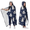 thumbnail image 2 of Wearable Blanket,Siberian Husky Hooded Wearable Sherpa Blanket for Adults & Teens,Winter Poncho Shawl Wrap Cape Thick Warm,50"x60", 2 of 5