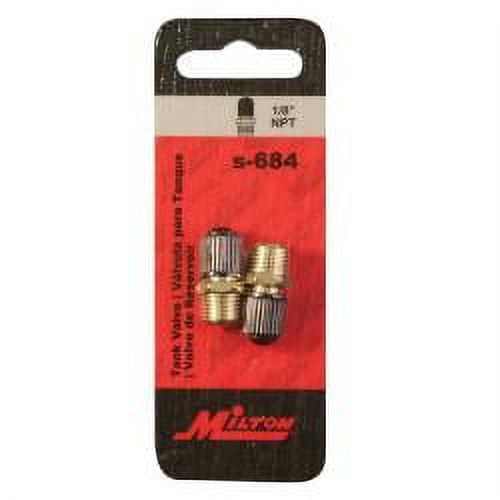 MILTON INDUSTRIES INC 1/8NPT TANK VALVE 2PK