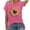 Hot Pink, variant on Active Tops Women Loose Top Womens T Shirts Womens Solid Color Top Long Sleeve Women Running Tech Pack Women's T Shirt Womens Too Loose T Shirts Women Swim Tee Sports T Shirt for Purple S