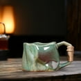 thumbnail image 6 of FHBVT Pottery Kilns Handcrafted Irregular Ceramic Coffee Mug, Nordic Style Vintage Rough Pottery, Unique and Artistic Mug for Coffee, Tea, or Decorative Use, Ideal for Gift Giving Home Office Decor, 6 of 6
