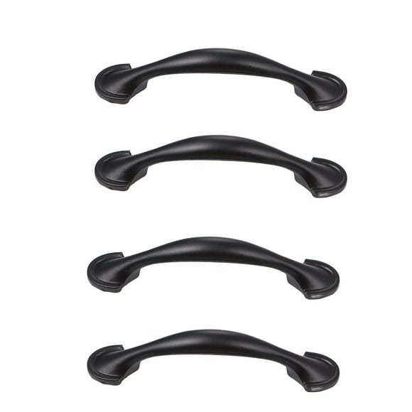 ORDDIART 4 Pcs Kitchen Cabinet Handle Black For Kitchen Cabinets
