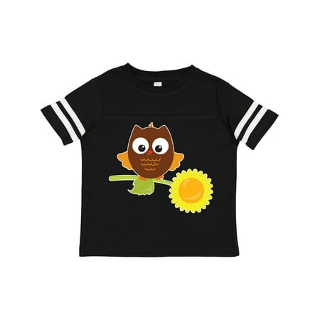 

Inktastic Owl with a Sunflower Gift Toddler Boy or Toddler Girl T-Shirt