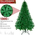thumbnail image 4 of DAKIMOE 8ft Premium Artificial Christmas Tree, Holiday Xmas Tree with 1350 Branch Tips, Foldable Metal Stand for Home, Office, Party Holiday Xmas Decoration, Green, 8 FT, 4 of 10