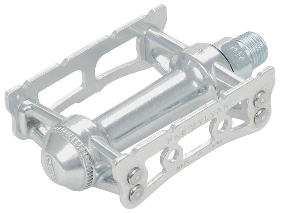 MKS Supreme Keirin Track Pedal 9//16 Toe Clip Compatible Chrome Plated Silver for sale online