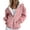 Pink2#9527, variant on BOOMNY Womens Long Sleeve Fleece Hoodies Plaid Pullover Hoodie for Women Trendy Zip Up Casual Warm Fall Winter Hooded Sweatshirts With Pocket