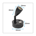 thumbnail image 1 of Rotating Reading Light Warm White Car Rotating Wall Light Touch Dimming RV Light Charging Port Boat Yacht RV(Black), 1 of 5