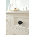 thumbnail image 2 of Amerock Cowrie 1-1/8 inch (29mm) Diameter Matte Black Cabinet Knob, 2 of 6