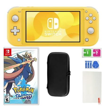 Nintendo Switch Lite in Yellow with Eevee Go and Accessories