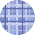 thumbnail image 1 of Ahgly Company Indoor Round Patterned Light Slate Blue Area Rugs, 4' Round, 1 of 6