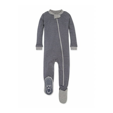 

Burt s Bees Baby Baby Boy Sleeper Pajamas Zip Up Non-Slip Footed PJs 100% Organic Cotton