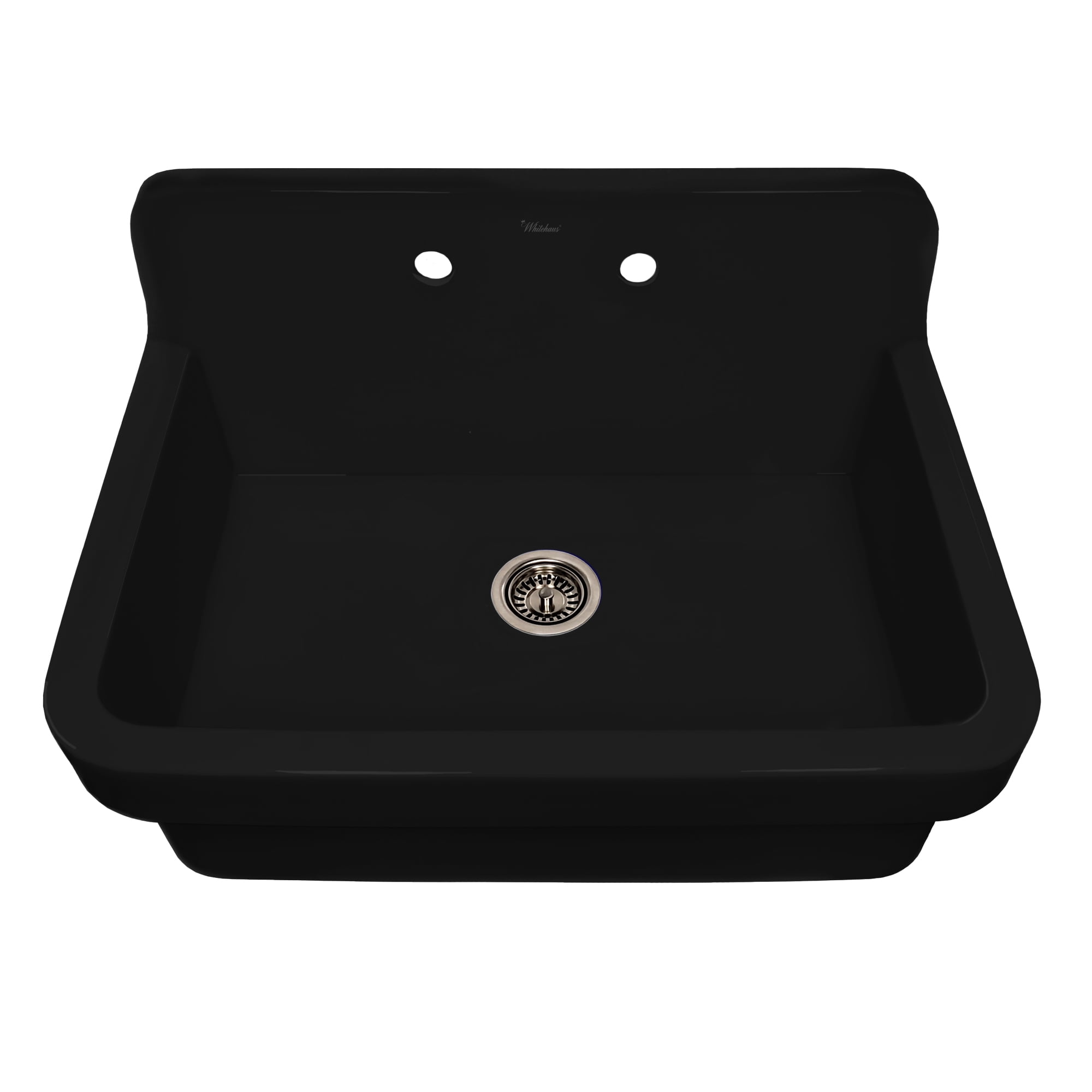 Old Fashioned Country Fireclay Utility Sink with High Backsplash