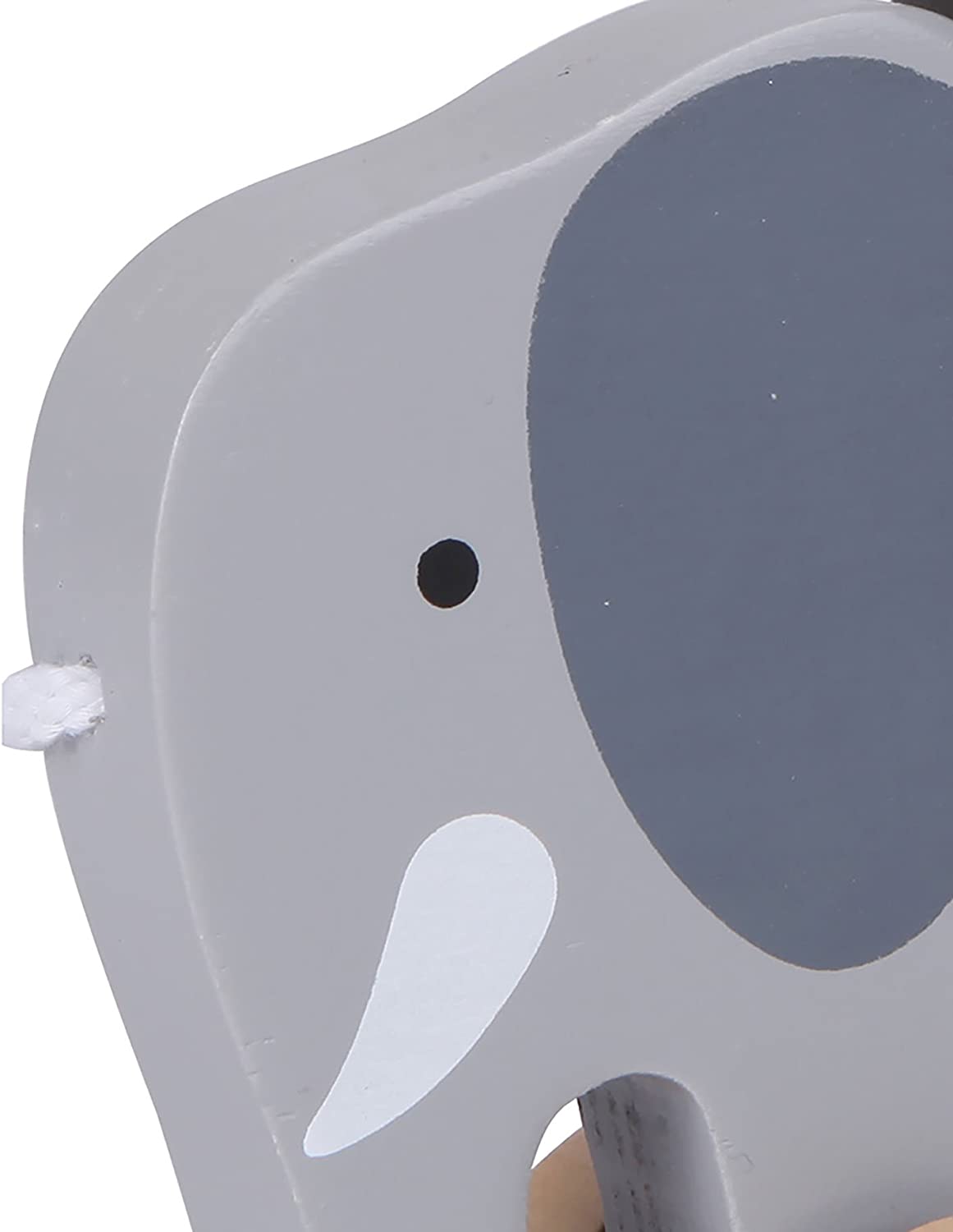 (Elephant) - Hape Elephant Wooden Push and Pull Toddler Toy,Grey - image 2 of 6