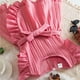 thumbnail image 5 of Odeerbi Niñas Verano Ruffle Vestidos Princesa Vestido Vacaciones En La Playa Sin Mangas Cuello Redondo A-Line Dress, 5 of 9